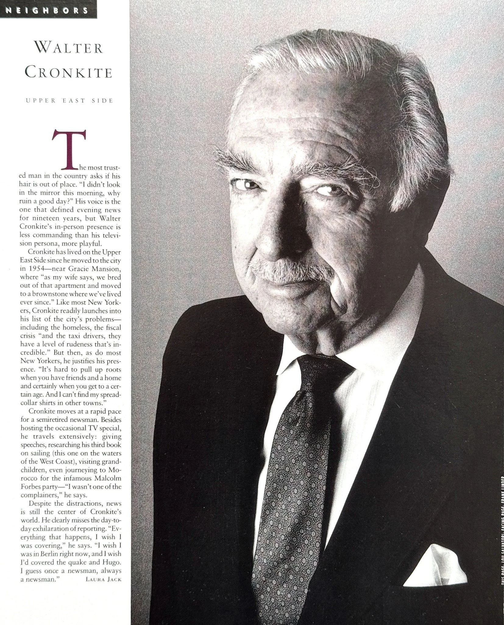 Walter Cronkite - New York Woman - NYC