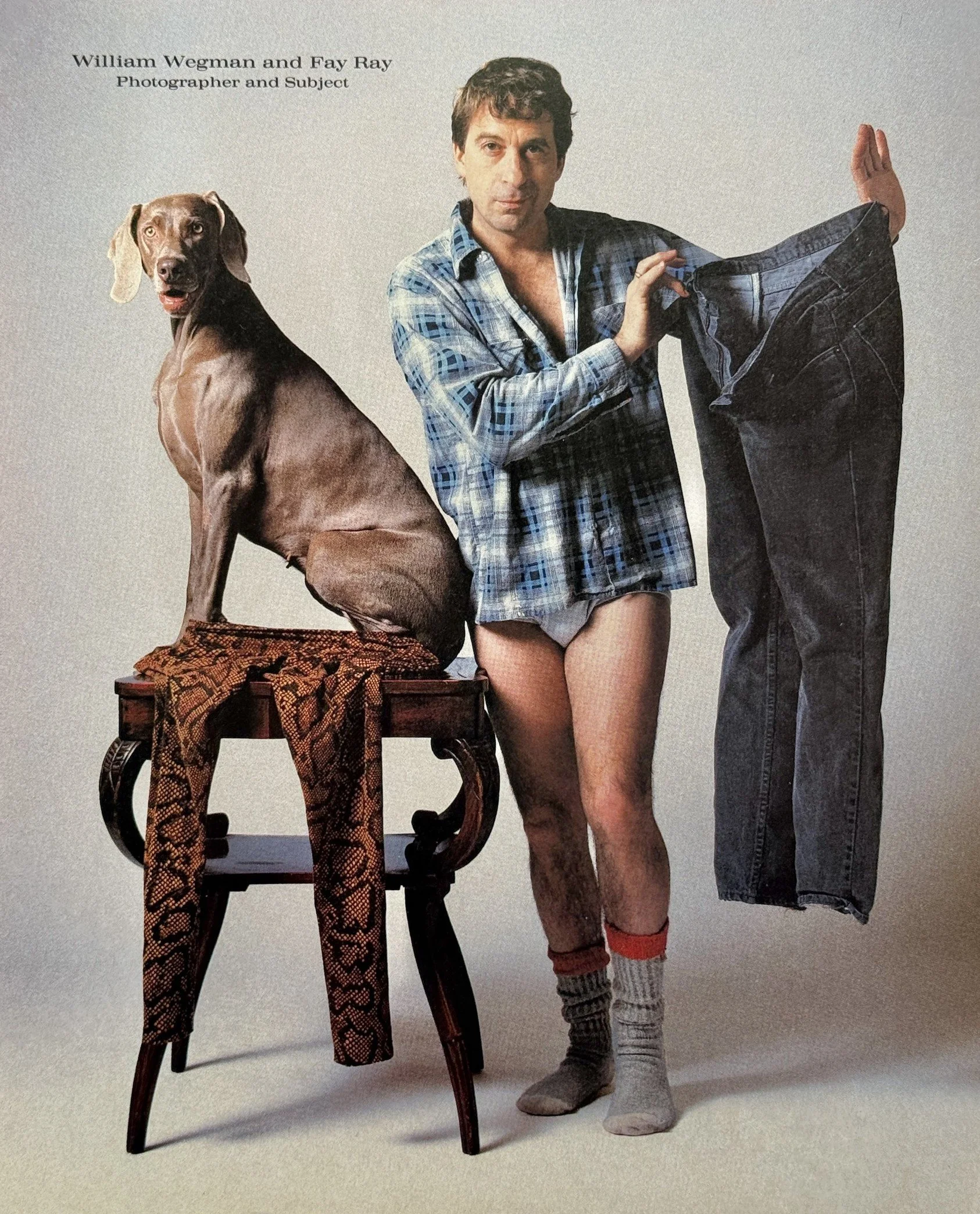 William Wegman and Fay Ray - Esquire - NYC