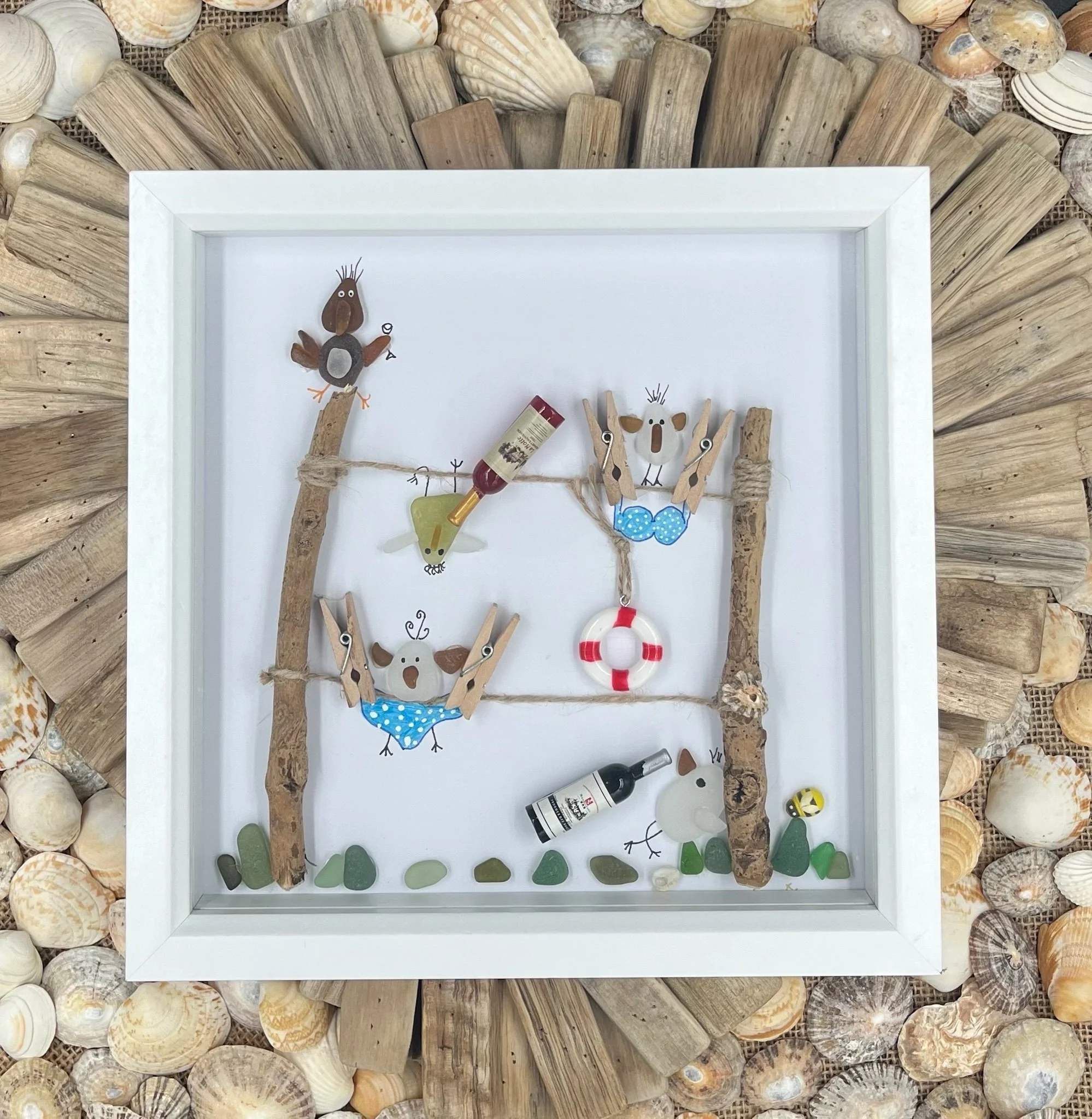 Coastal Charm Shadow Box Art