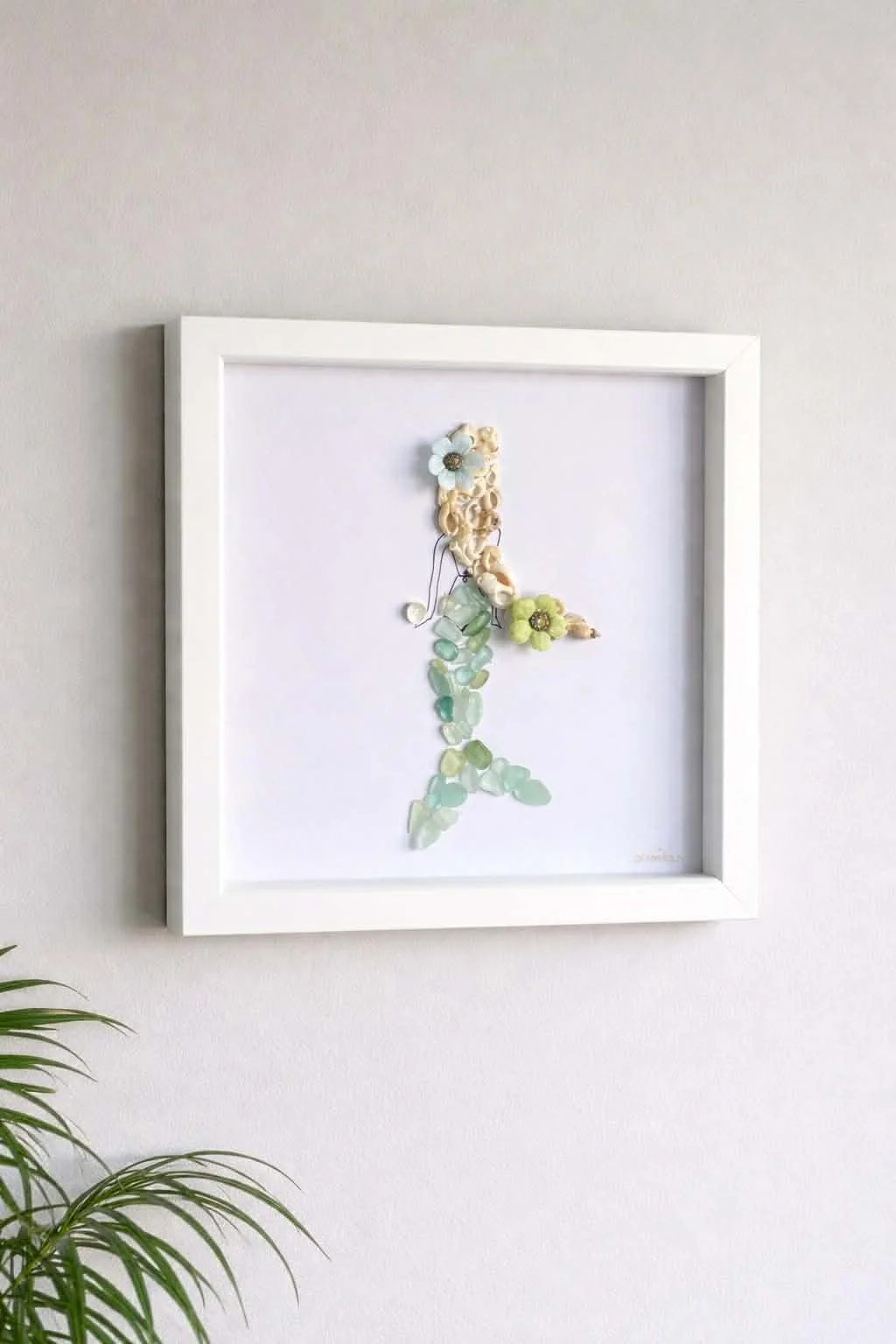 Sea Glass Mermaid Art