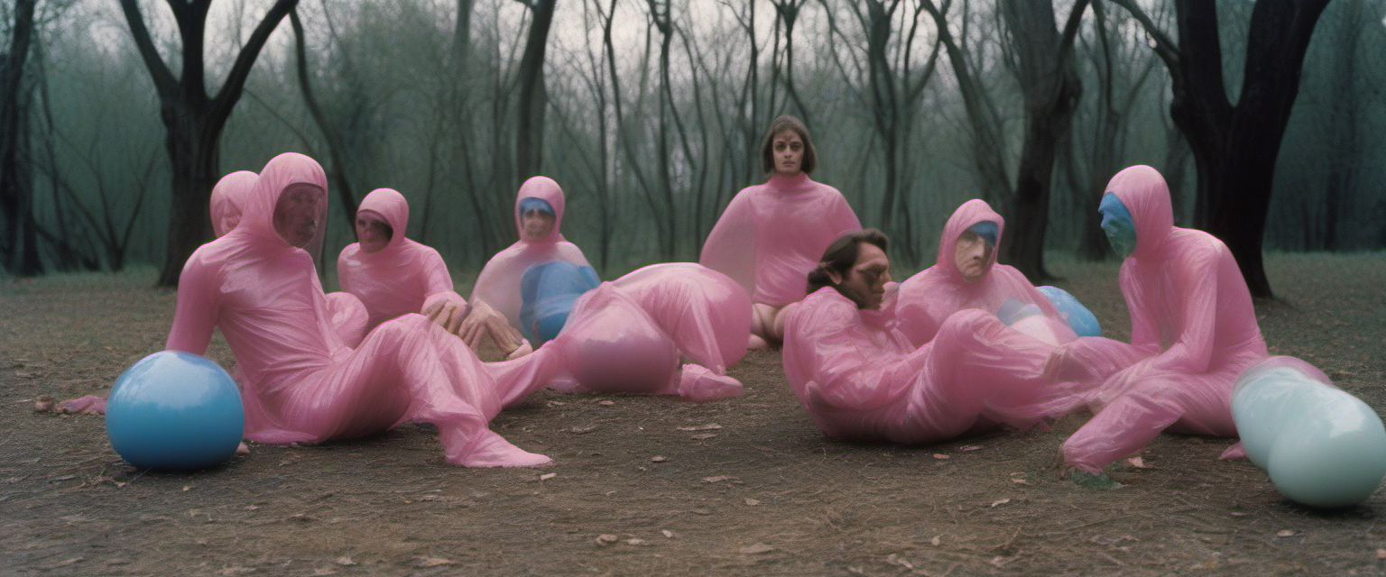 PASOLINI, latex paint, encapsulated in plastic, very young people, outdoor, levitating, orgy, super wide shot, drugs, love, surrealist, photography_00002_.png