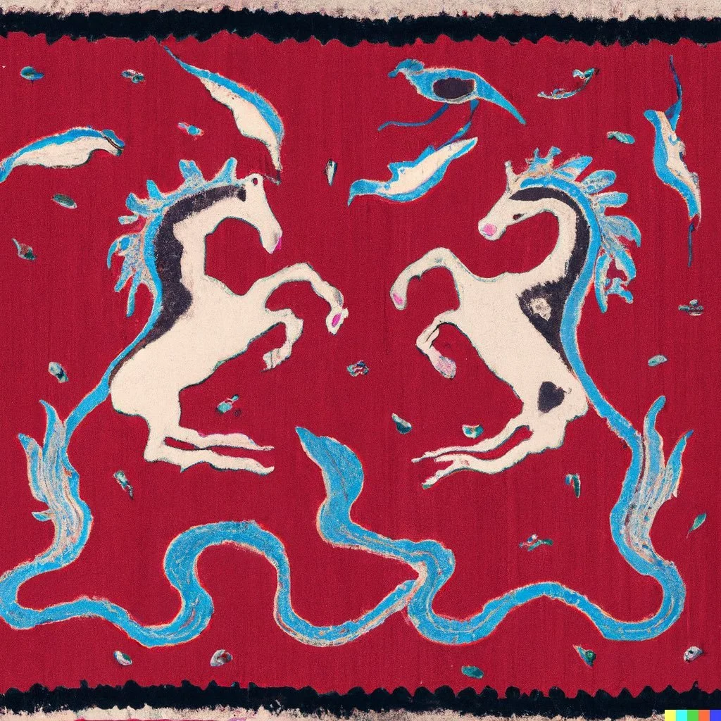 Still playing with Dall•e 2 Generating esoteric Kilims this time. @openaidalle Fine art Iranian -4.jpg