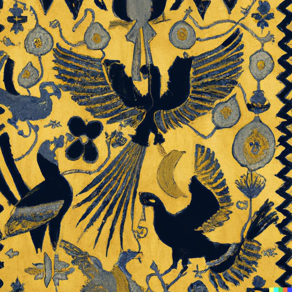 Still playing with Dall•e 2 Generating esoteric Kilims this time. @openaidalle Fine art Iranian -5.jpg