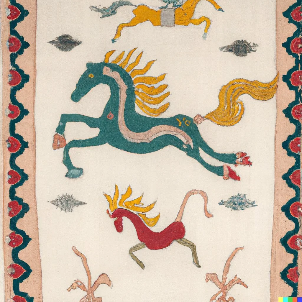 Still playing with Dall•e 2 Generating esoteric Kilims this time. @openaidalle Fine art Iranian -3.jpg