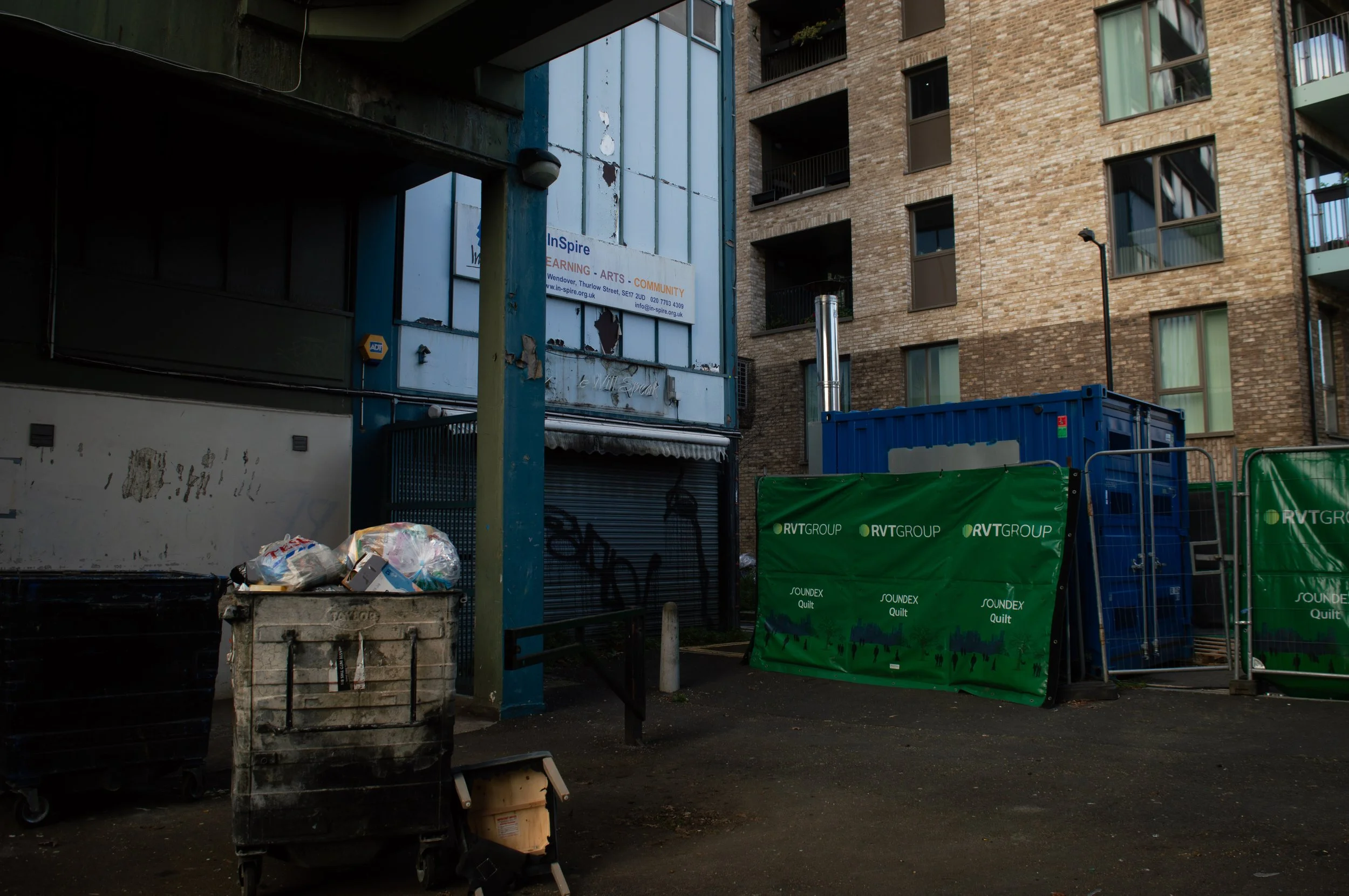 landscape of construction and new build from the point of view of the original Aylesbury Estate
