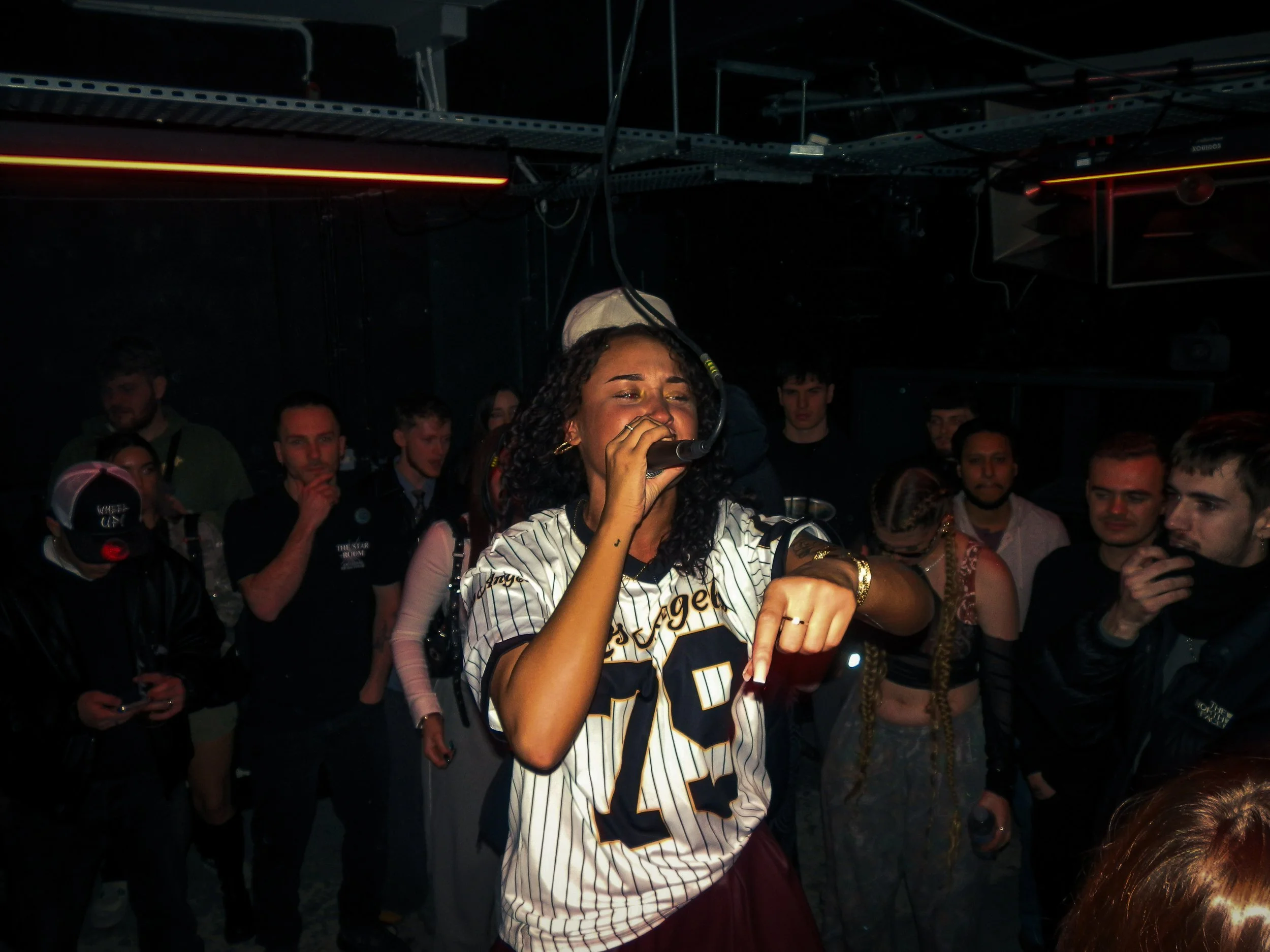 female musician Riyah Lu performing at wheel up event in norwich