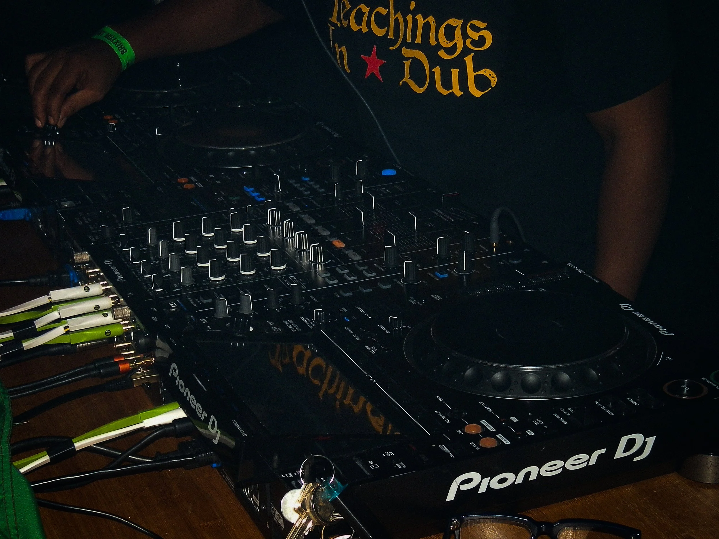 Pioneer DJ decks at rave