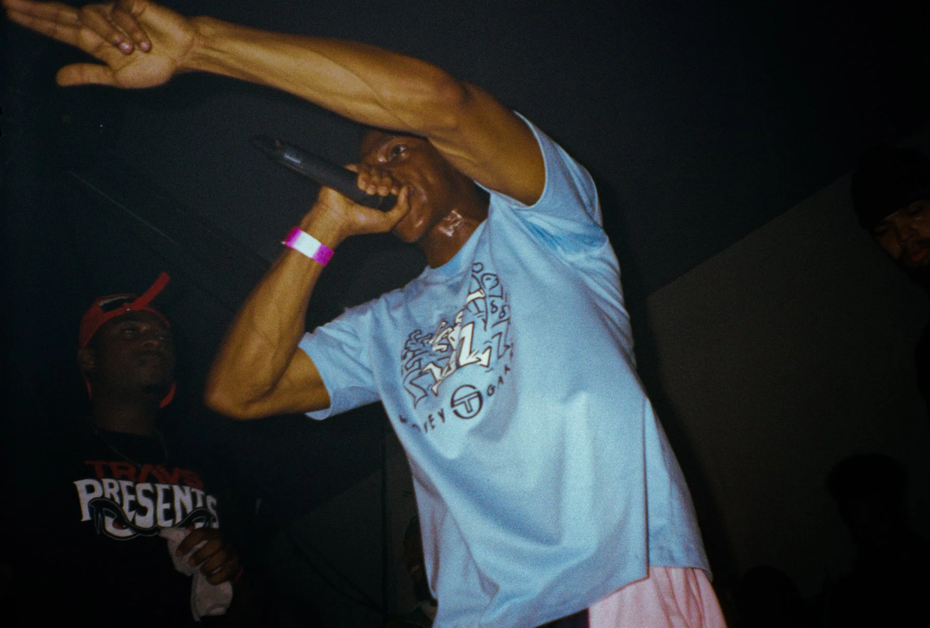grime musician Duppy performing at travspresents rave in London 