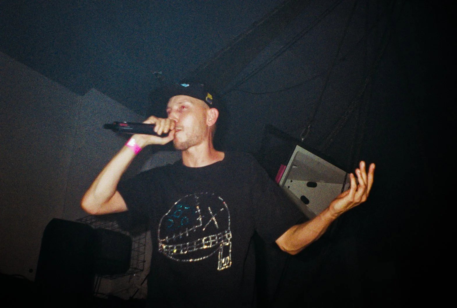 Birmingham mc sox performing at travspresents grime rave at colour factory london