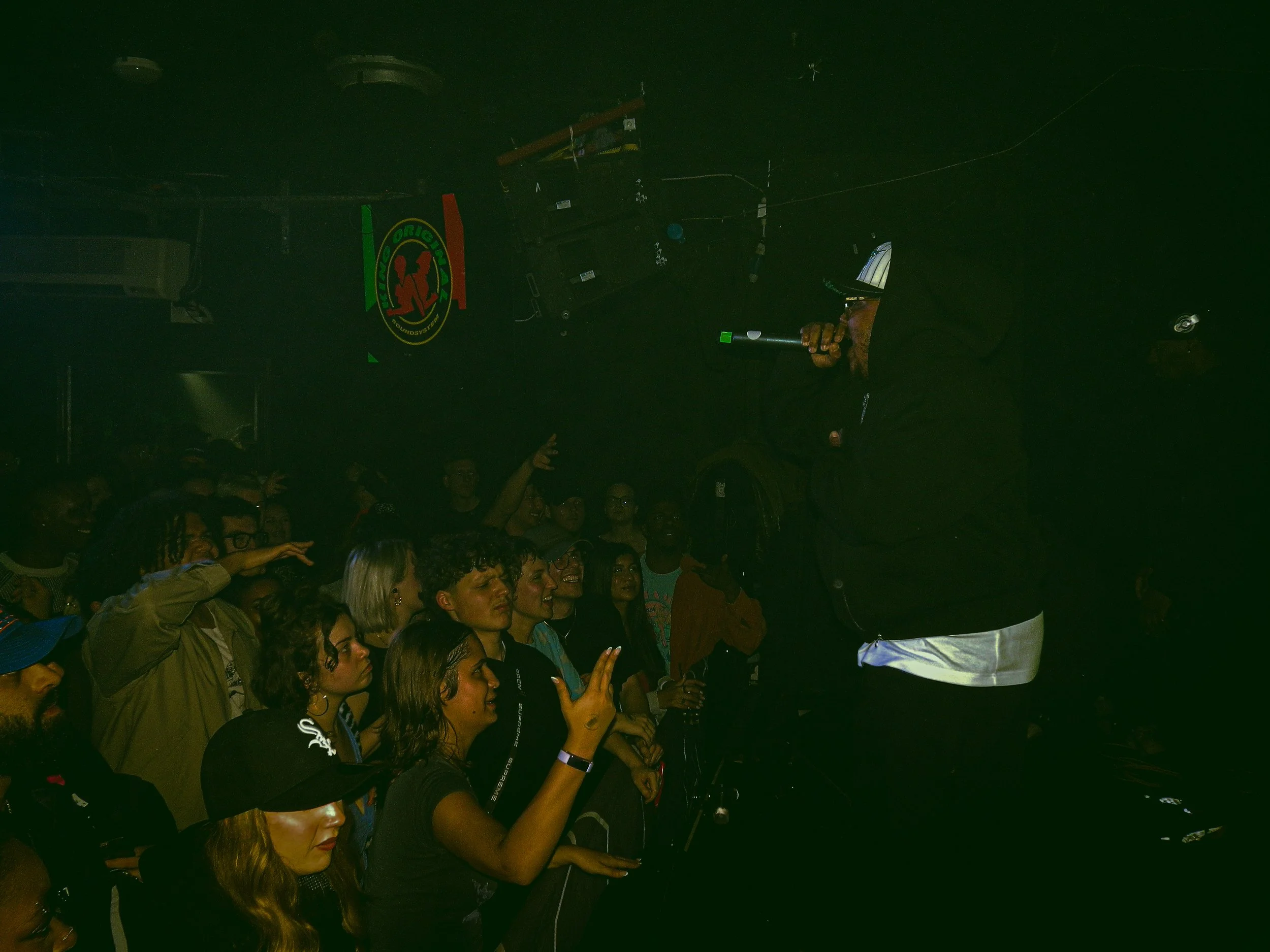 manga saint hilaire mcing on stage at teaching in dubs event