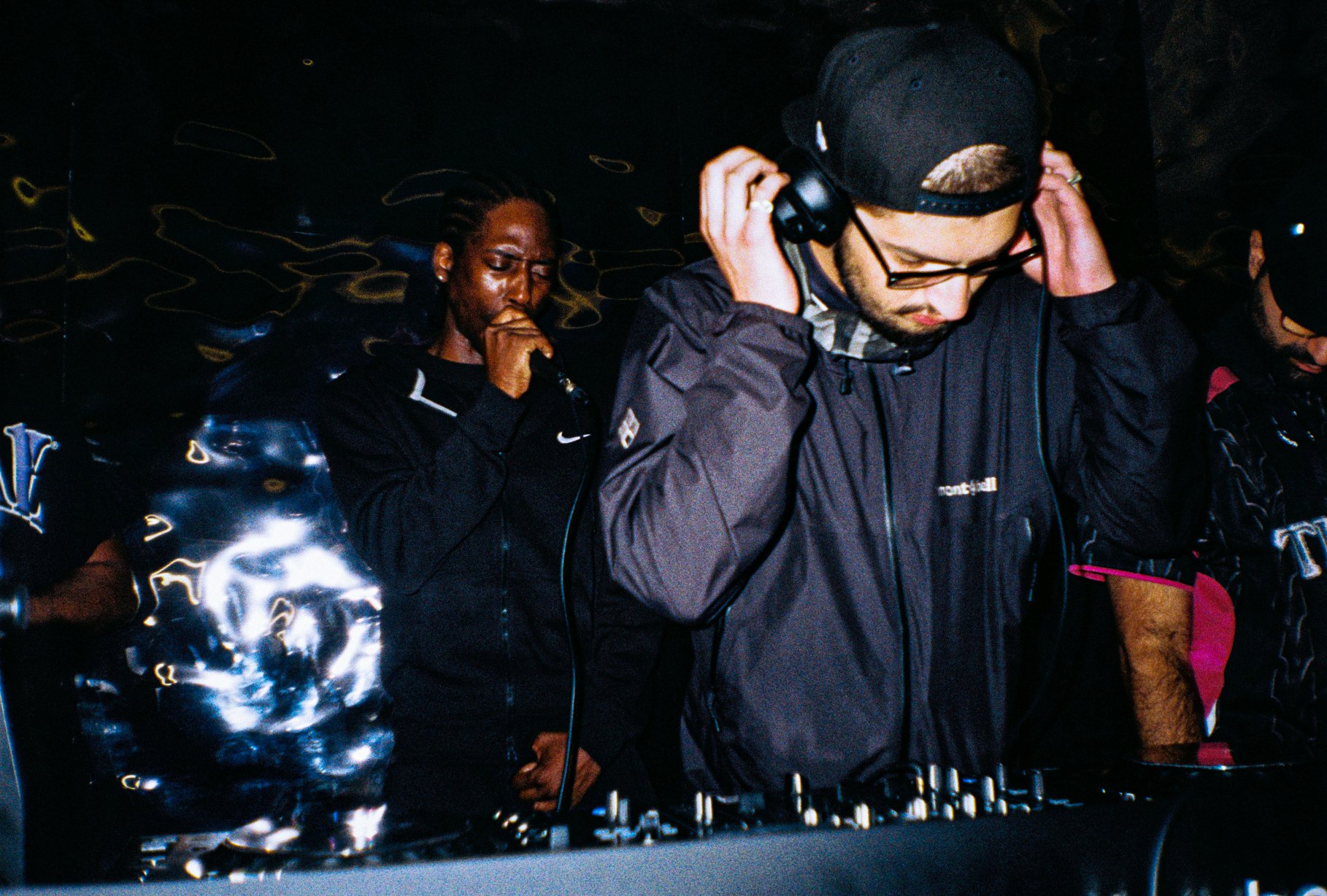 Mc's and DJ performing at Shaping Grimes recorded set 