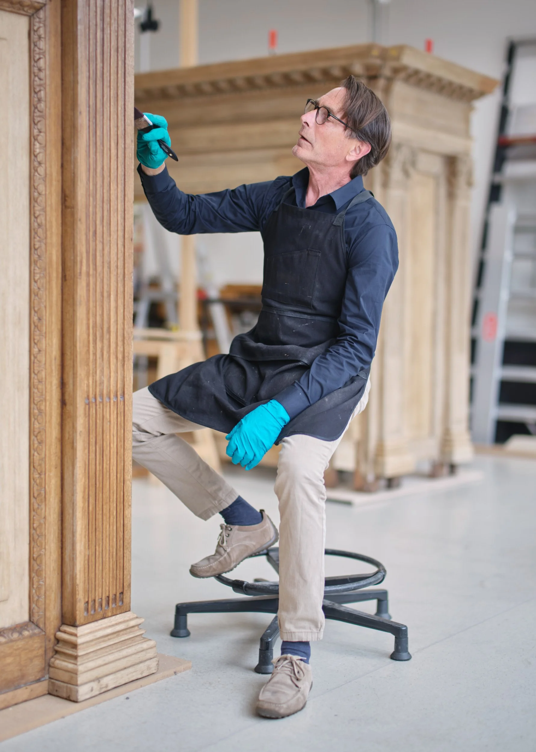 Rijksmuseum, wood workshop