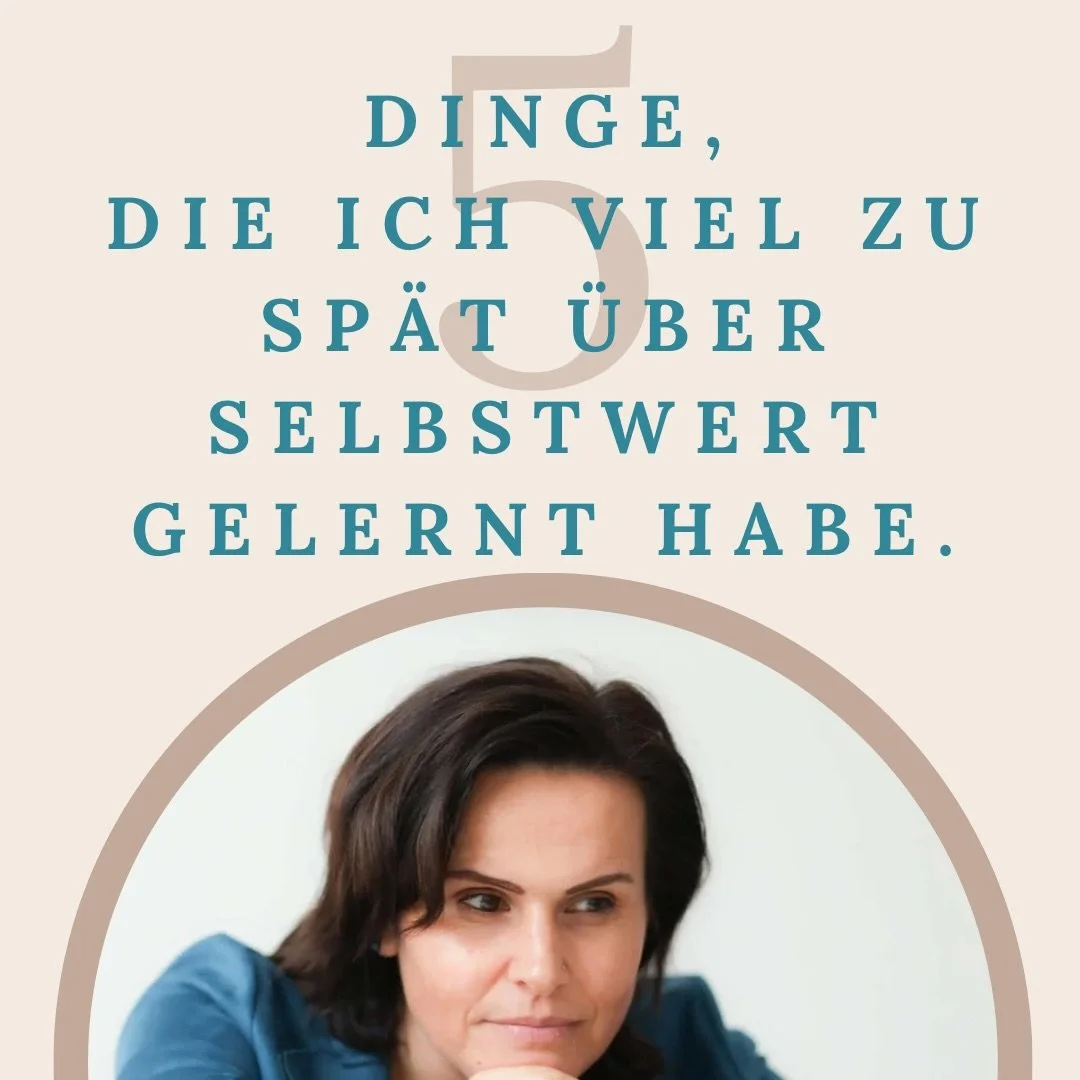 5 Dinge &uuml;ber Selbstwert, 
die ich viel zu sp&auml;t gelernt habe. ❤️

Wenn mir vor vielen Jahren jemand diese 
f&uuml;nf S&auml;tze gesagt h&auml;tte, 
h&auml;tte ich wahrscheinlich genickt und trotzdem weitergemacht wie bisher.

Weiter funktion
