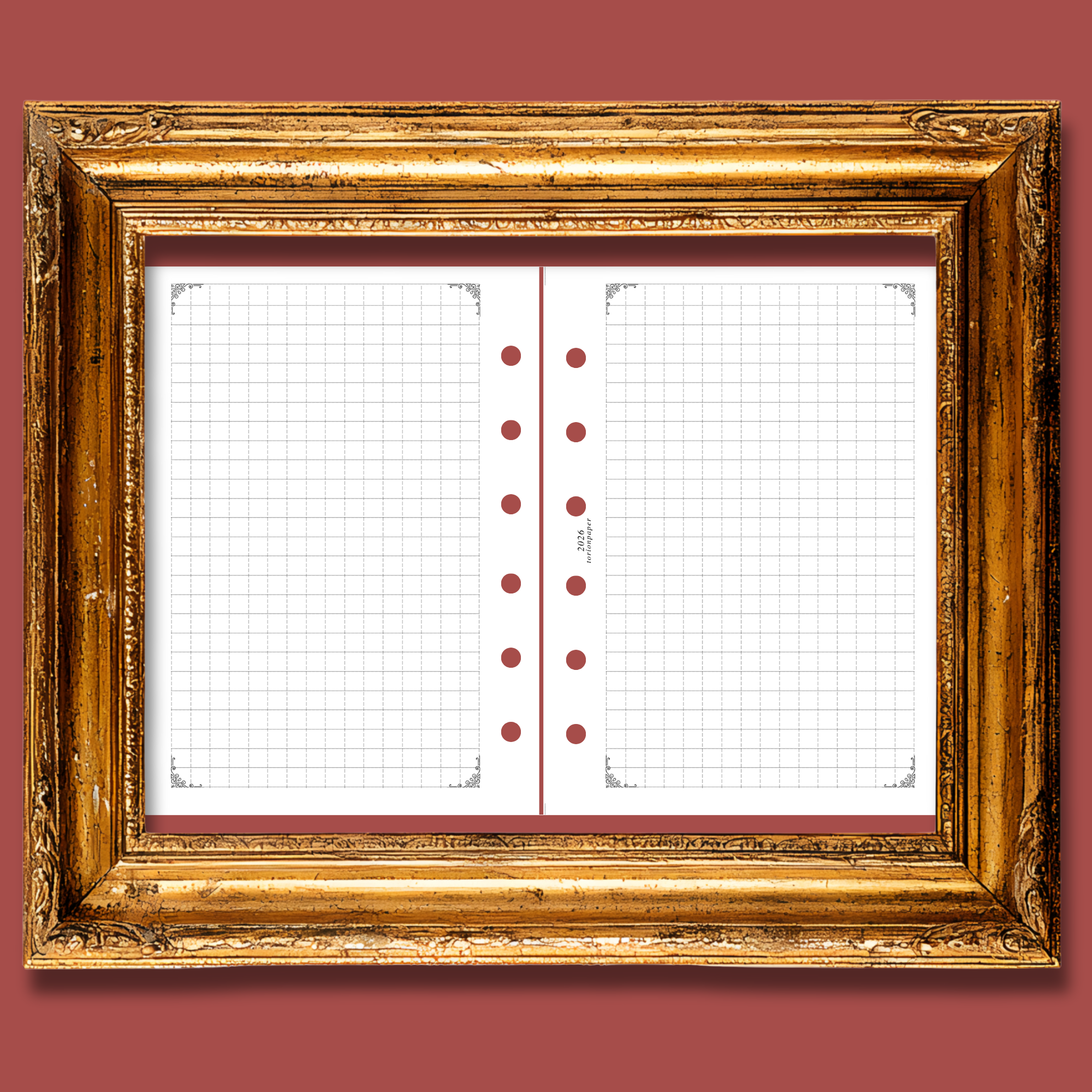 014 Blank Grid with Border Frames - pocket