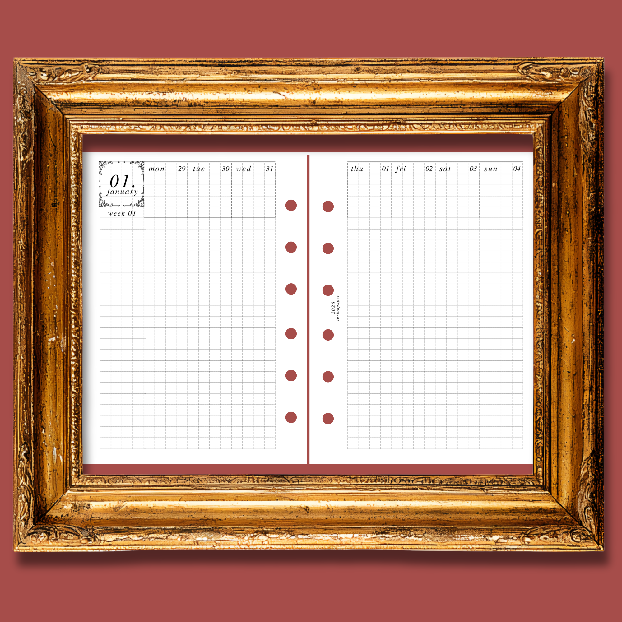 016 Dated Weekly - pocket