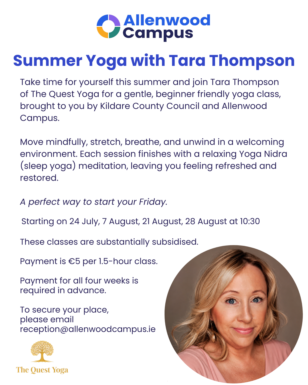 Summer Yoga with Tara Thompson