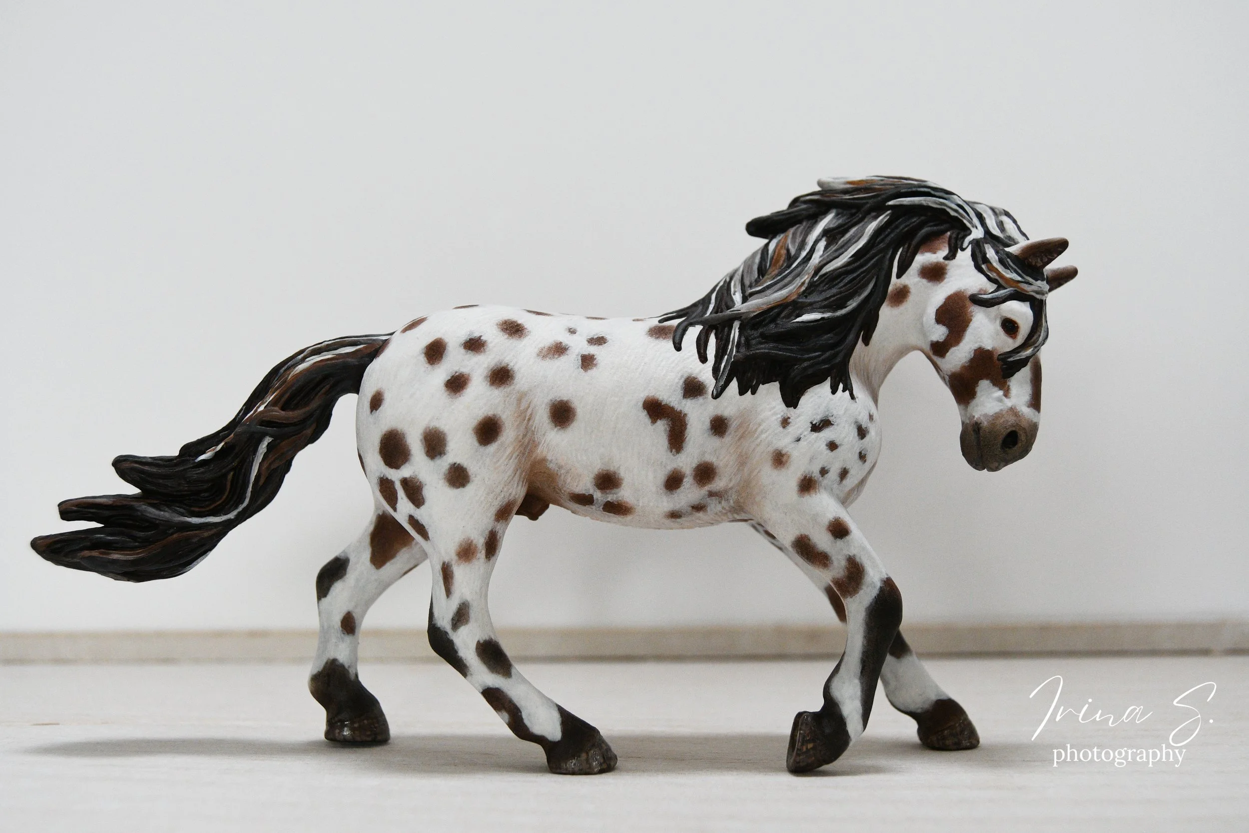 Custom Model Horse Bay Leopard Appaloosa Schleich Custom OOAK - Inquiry
