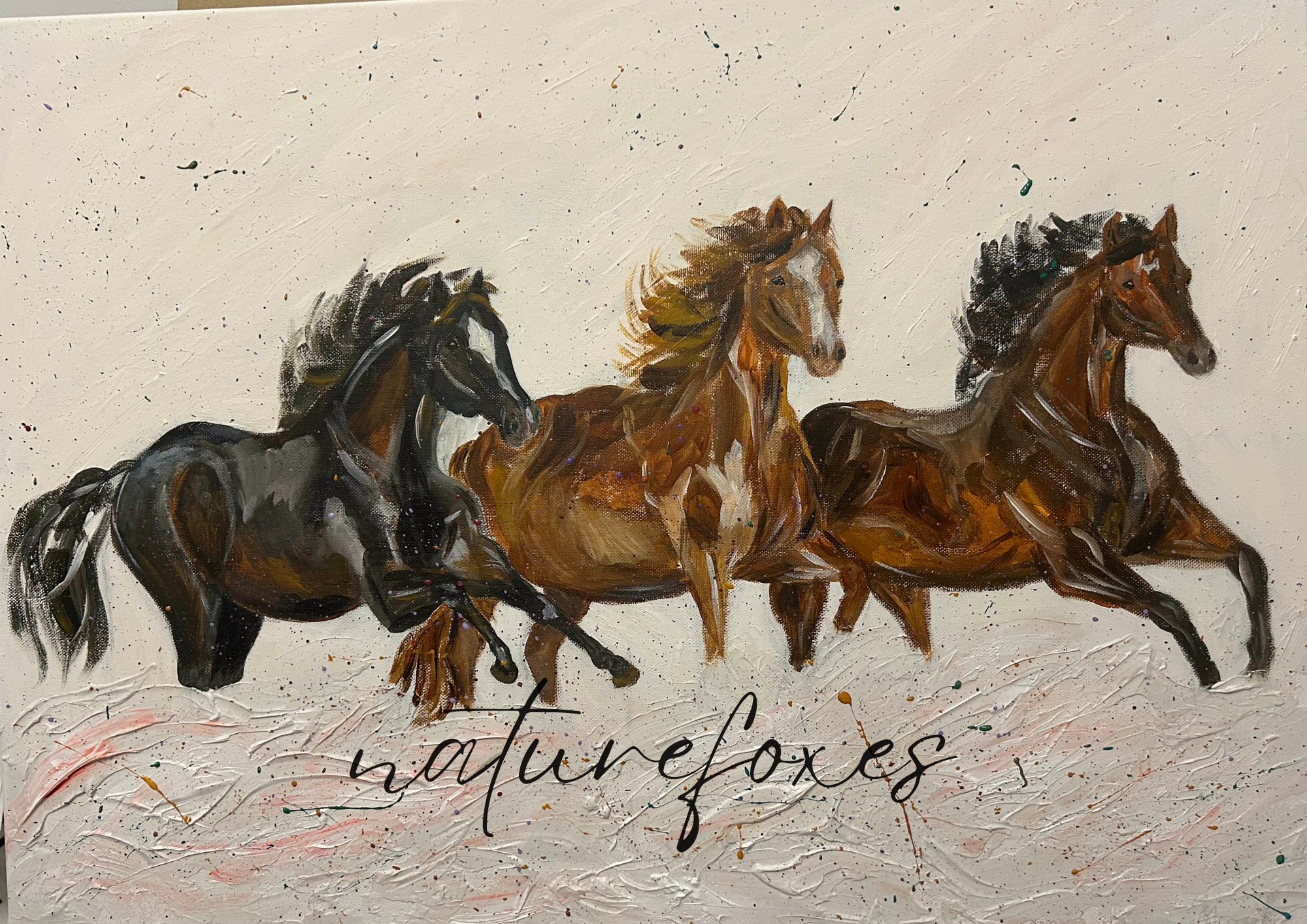 Painting Horses! Feature of my newest painting!
