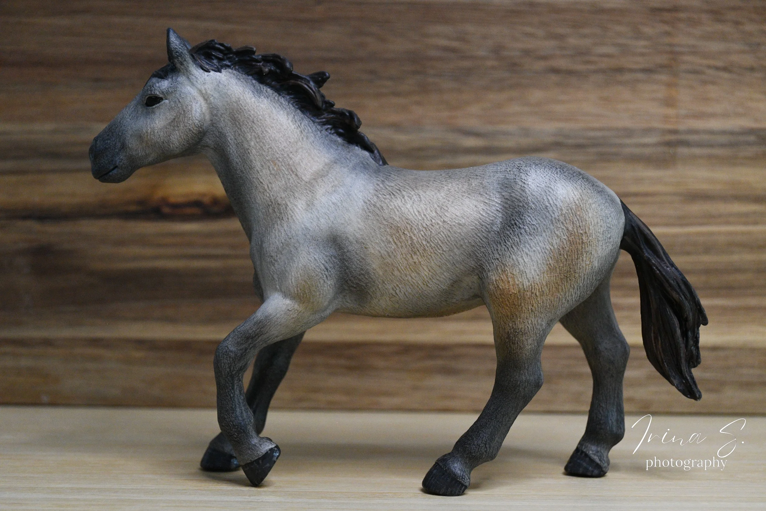 Custom Schleich Model Horse Silver Buckskin OOAK - Pluto
