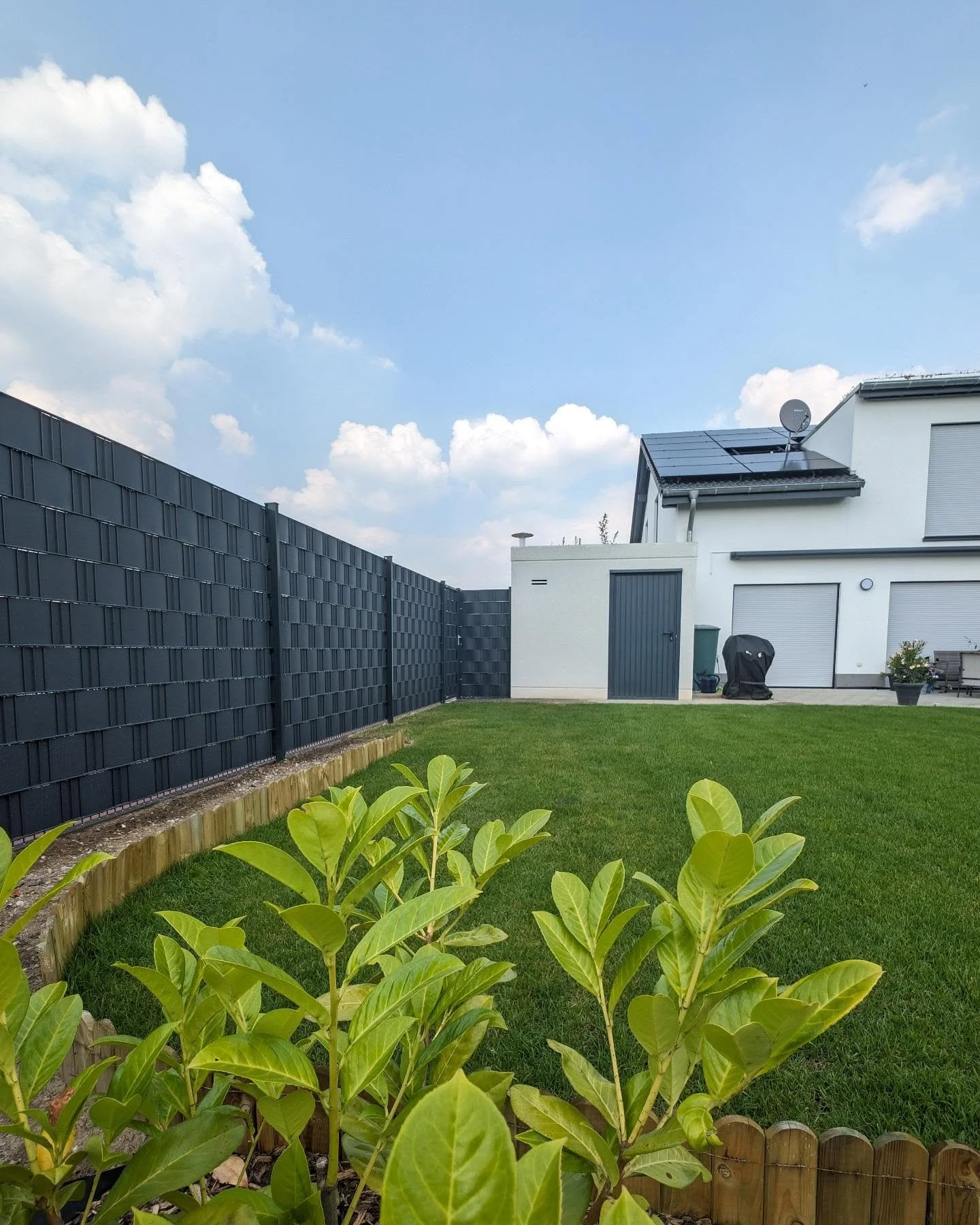 Immer wieder eine gelungene Kombination 👌
Ein gepflegter gr&uuml;ner Garten 🌿
Und ein schlichter Zaun mit Sichtschutz in Anthrazit 😊

#lineazaun #alpen #rheinberg #nrw #moers #neukirchenvluyn #xanten #doppelstabmattenzaun  #zaunbau #garten #garten