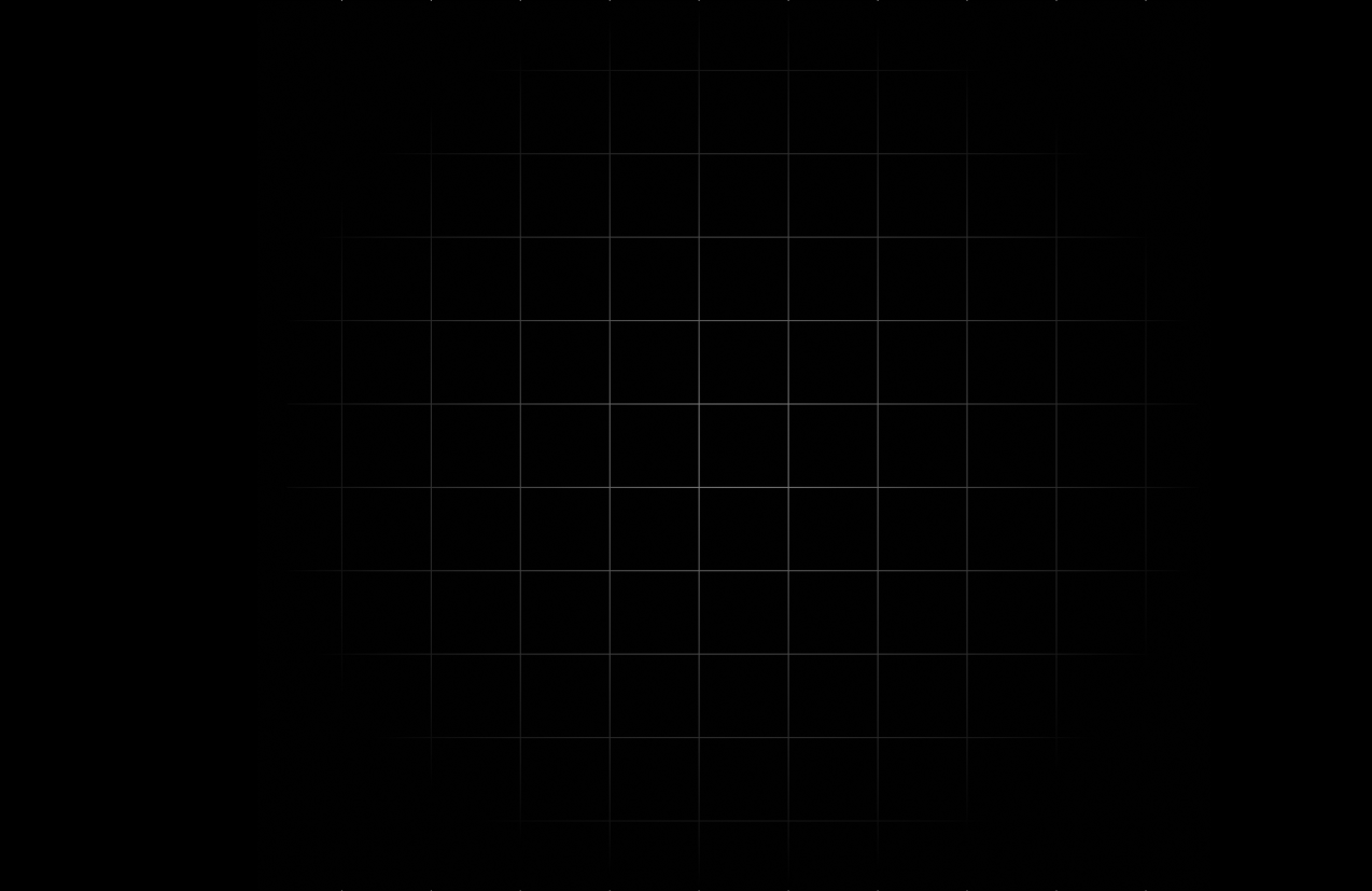 Black image with a faint grid pattern and some faint, light-colored spots