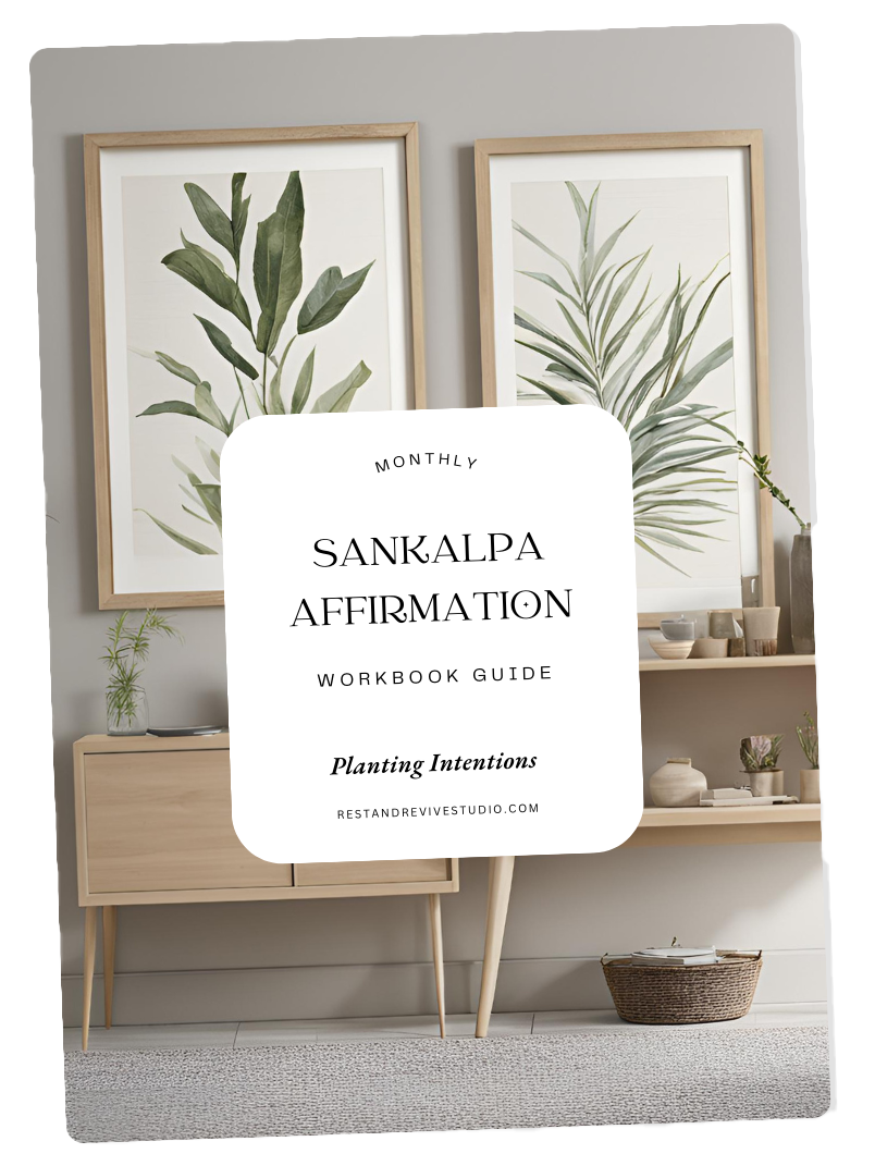 Free Monthly Sankalpa Affirmation Workbook Guide