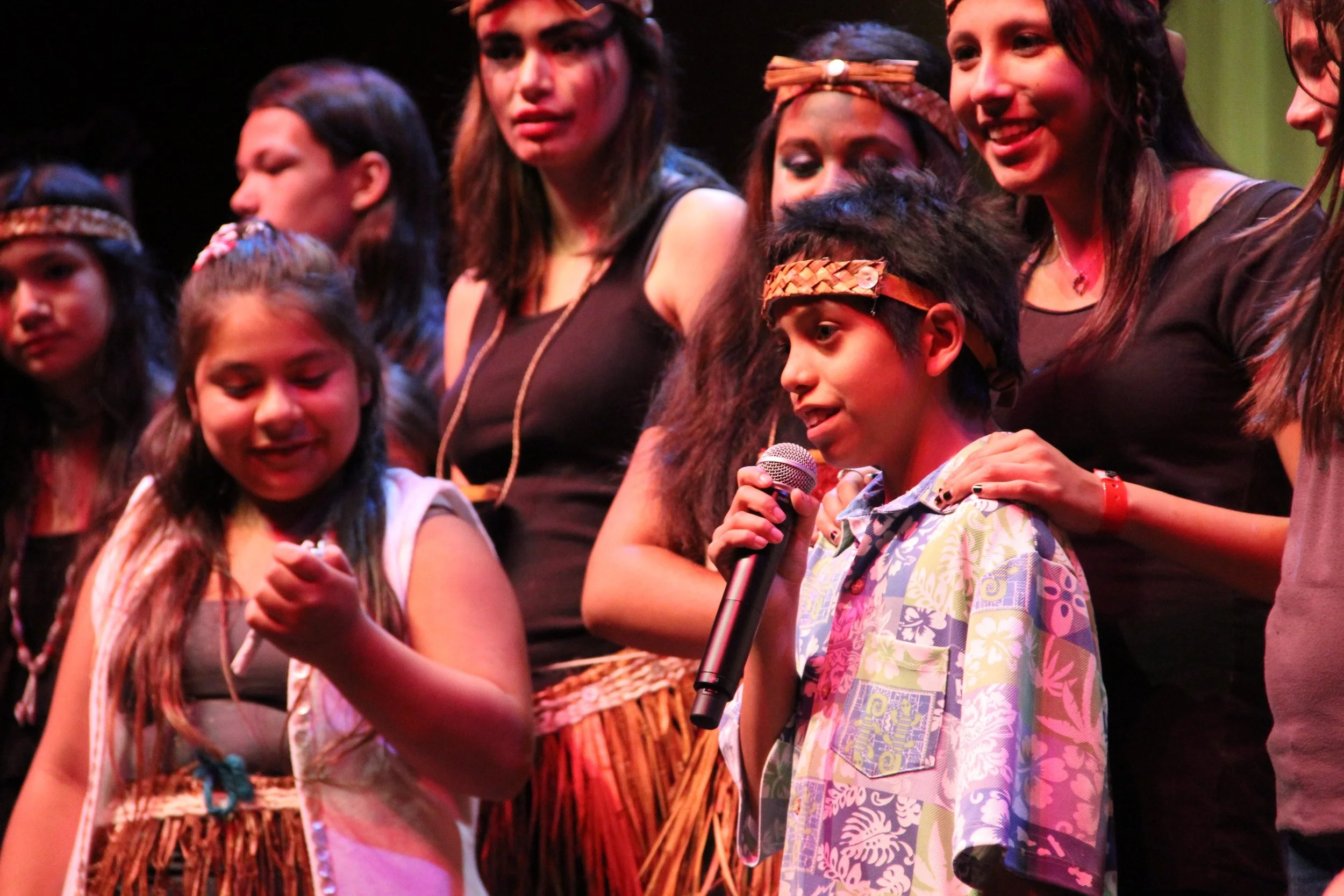 Red Eagle Soaring youth performing