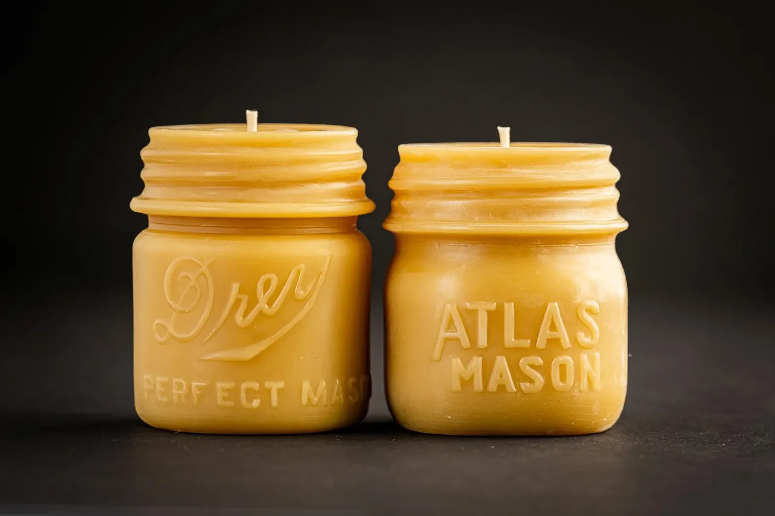 Half Pint Mason Jar Beeswax Candle Collection - Duo