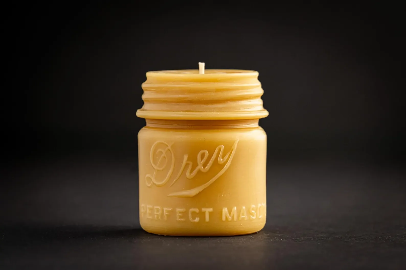 Drey Mason Jar Beeswax Candle- 1/2 Pint