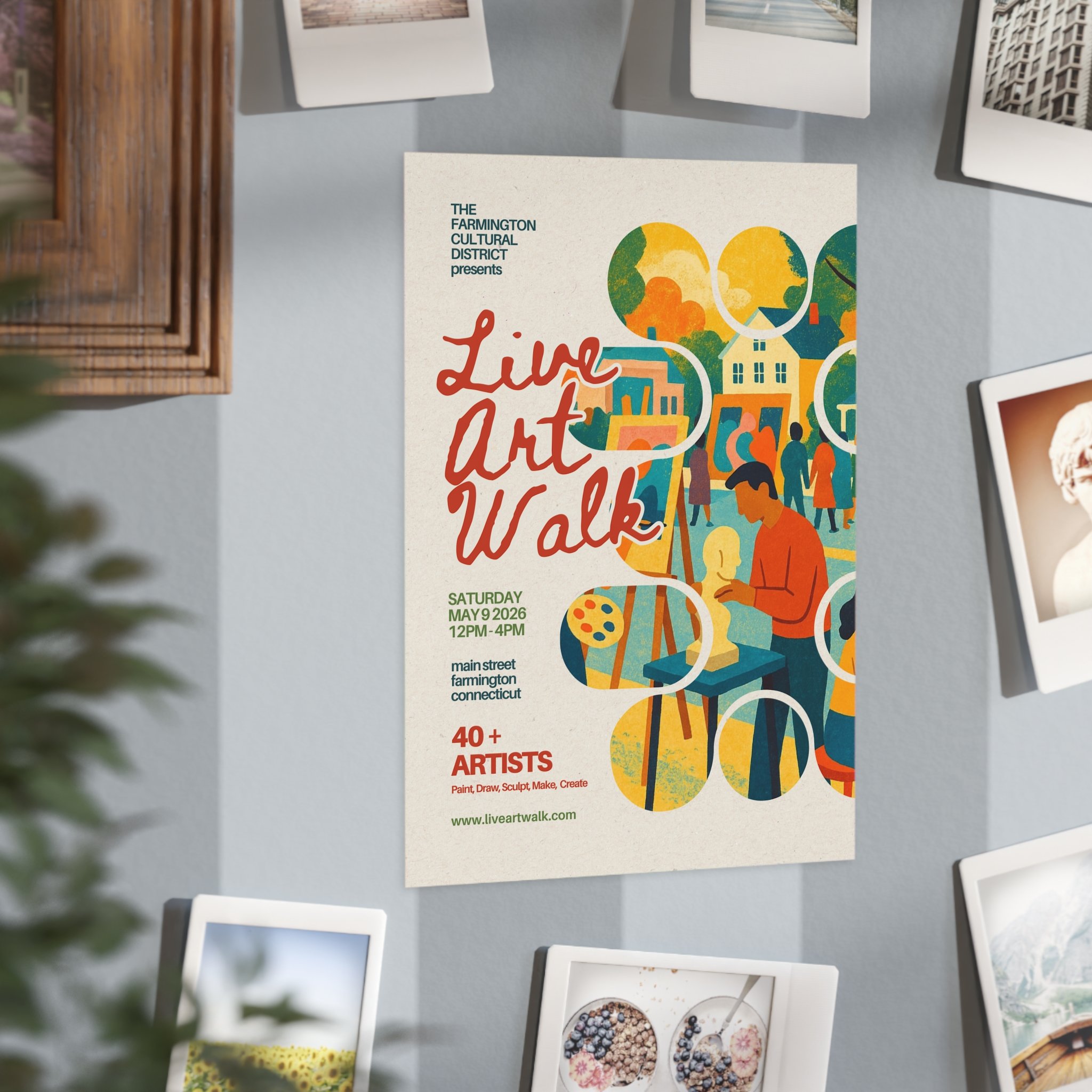 Small Live Art Walk Unframed Print