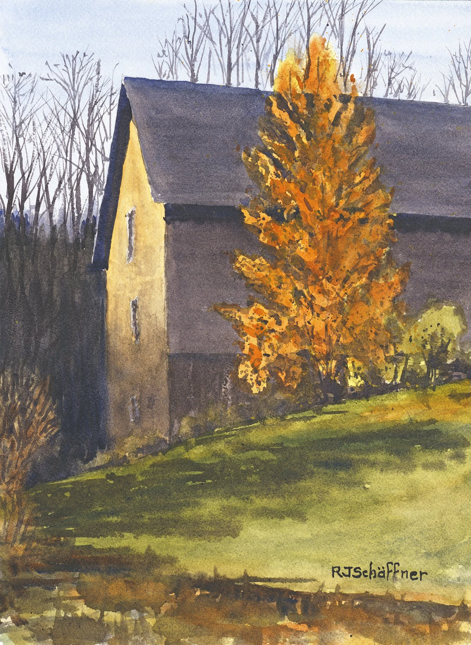 Barn at Sunrise