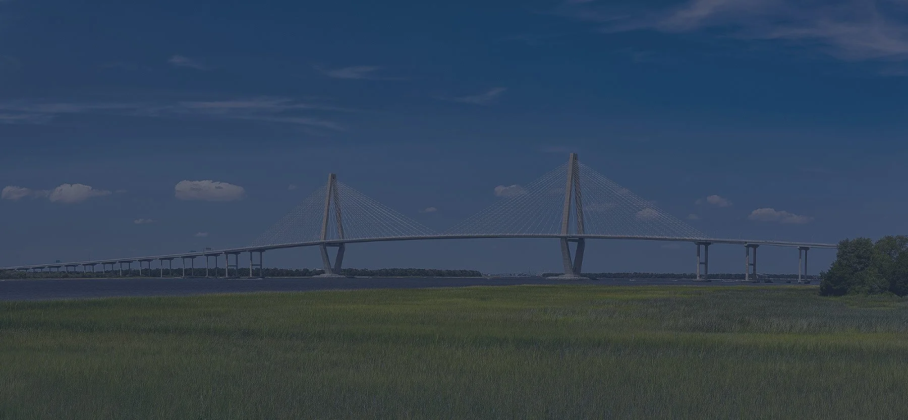Large bridge over the intercostal waterway