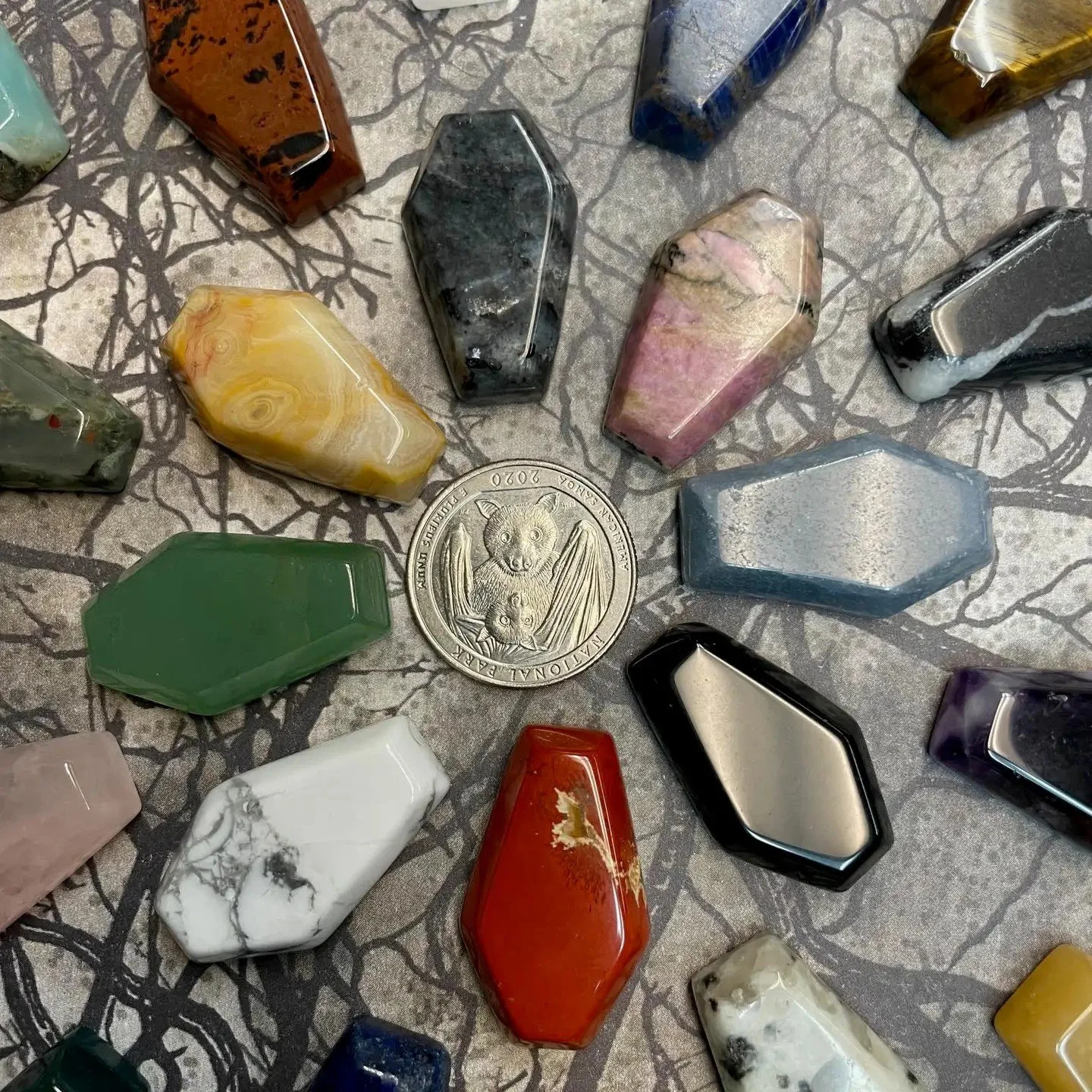 TCH Crystal Coffin Pocket Charms