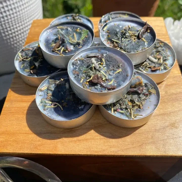 Banishing and Breakthrough Tealight Spell Candle
