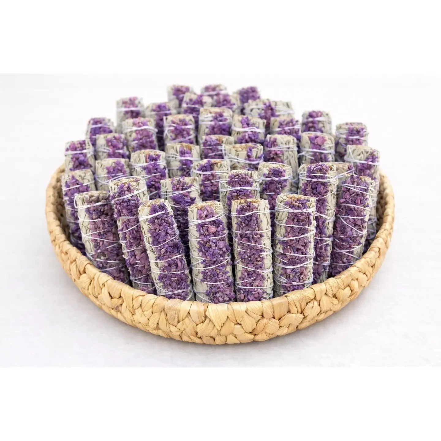 White Sage & Dried Lavendar Smudge Sticks
