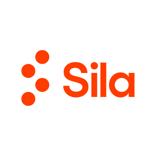 Sila logo with four orange dots arranged vertically and the word 'Sila' in orange text.