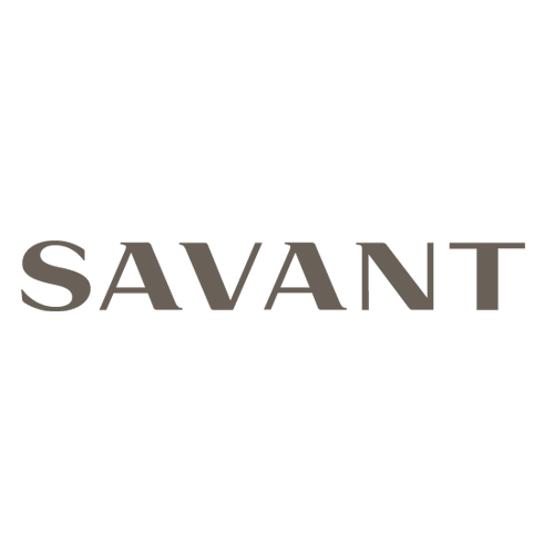 The word "SAVANT" in large gray letters on a white background.