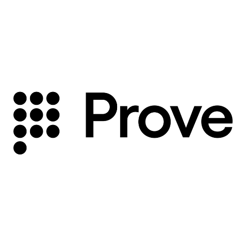 The Prove logo with a stylized nine-dot design to the left of the word 'Prove' on a white background.