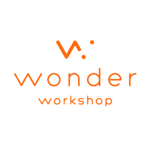 Logo for Wonder Workshop in orange text on a white background.