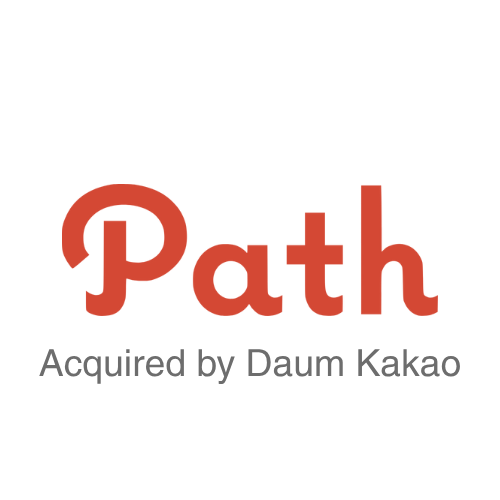 Path logo with the text "Acquired by Daum Kakao" underneath.