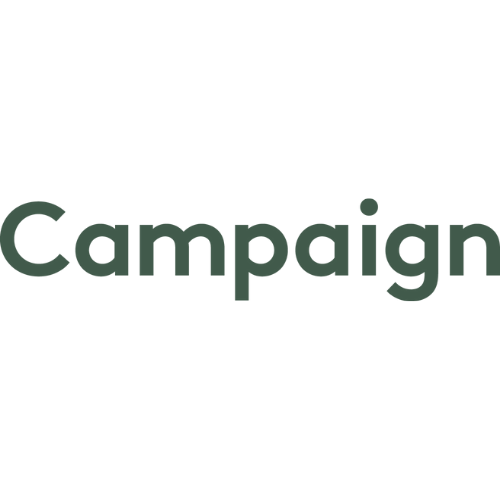 Logo - The word 'Campaign' written in large, dark green text on a white background.