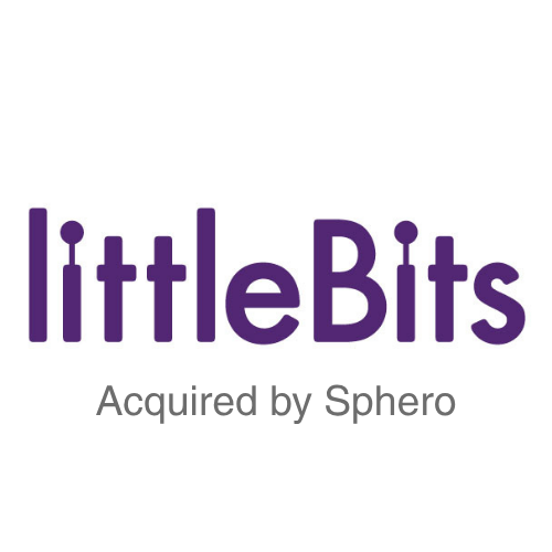 LittleBits logo with purple text and 'Acquired by Sphero' underneath.