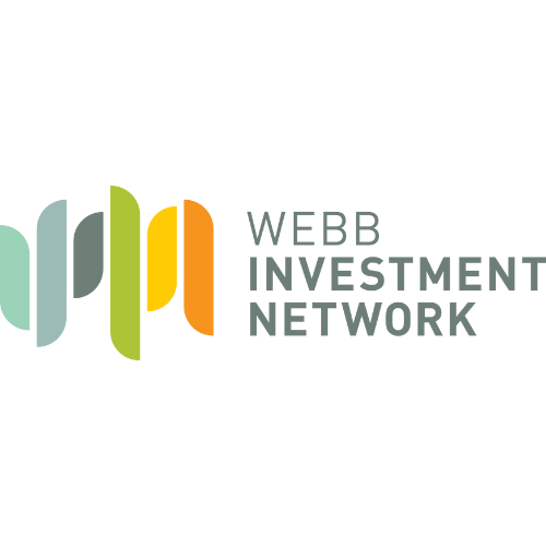 Webb Investment Network logo with colorful vertical bar design and company name