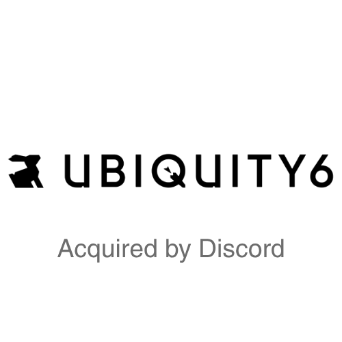 Ubiquiti logo with the text 'Acquired by Discord' underneath.