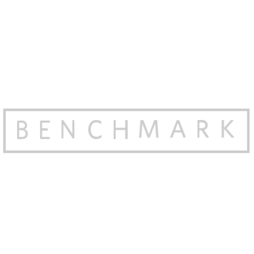 The word 'BENCHMARK' in light gray, capital letters within a rectangular border.