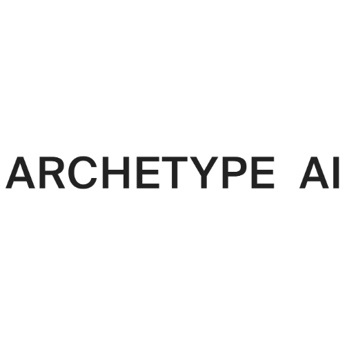 The image displays the text 'ARCHETYPE AI' in bold black letters on a white background.