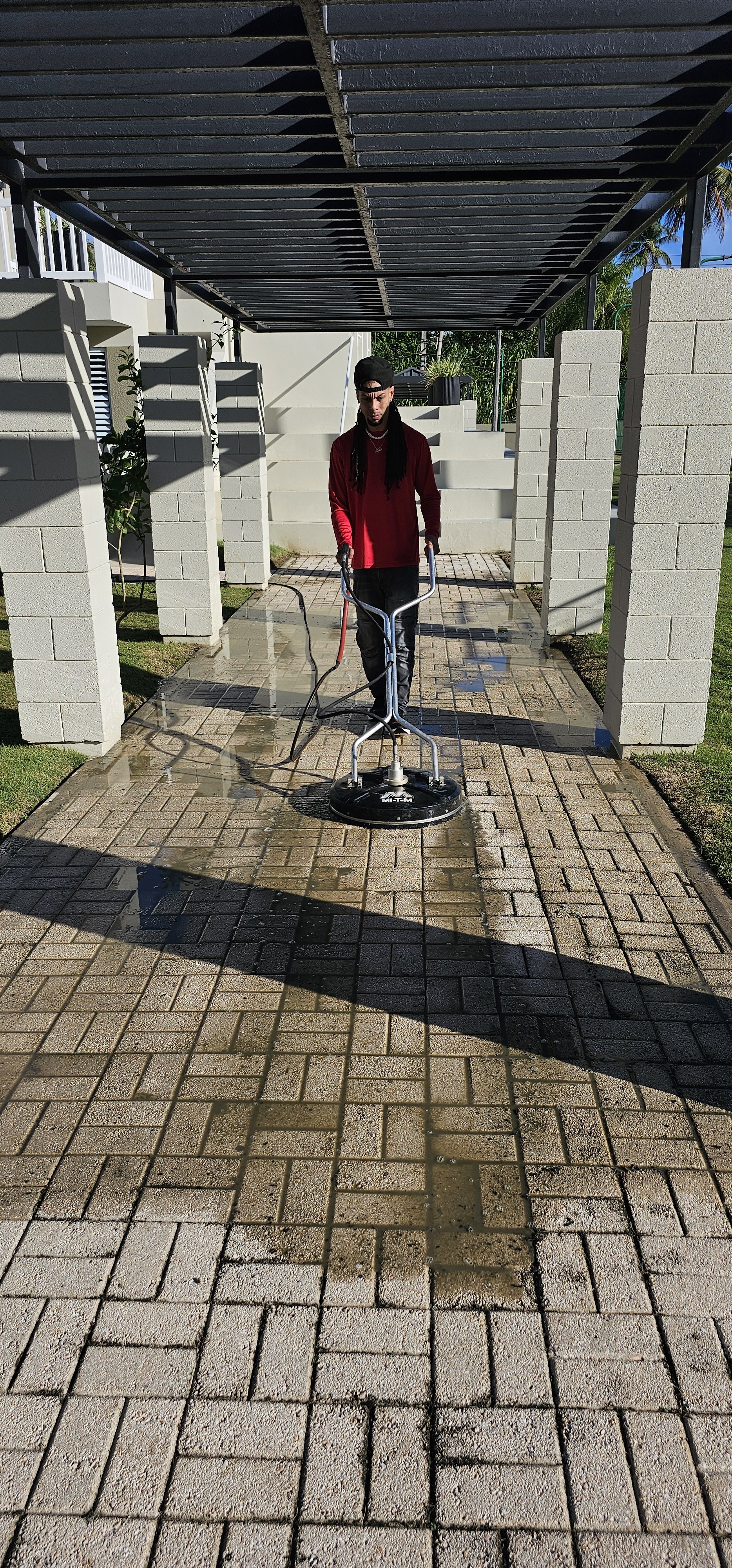 Pressure  washer service.