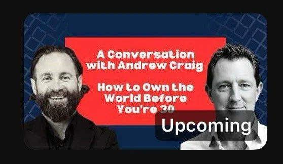 🚨 Andrew Craig ... How to Own the World By The Time You&rsquo;re 30. 🚨

The next Property &amp; Investor Podcast is out next week. 

It&rsquo;s with the always impressive Andrew Craig, a personal finance expert, author of books like How to Own the 