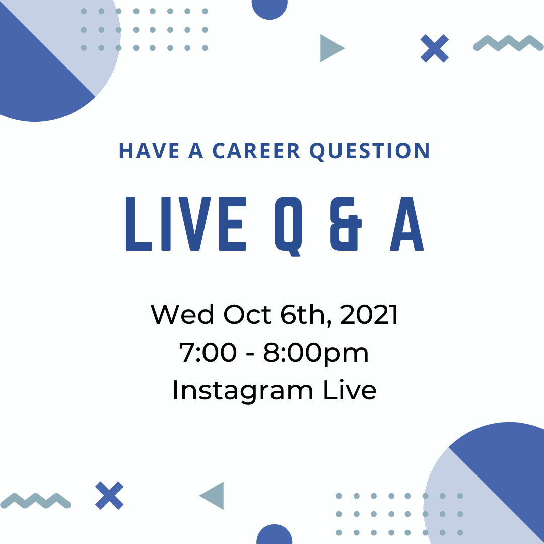 Instagram Live Q&amp;A - Career Questions 