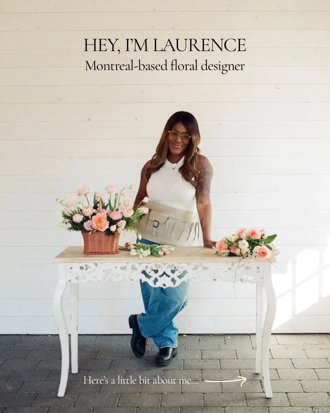 So many new faces here lately&hellip;feels like the right time to introduce myself!

Bonjour, Hi! I&rsquo;m Laurence!

This is a little piece of my world, and I&rsquo;m glad you found your way here! ✨

#lifeofaflorist #floristsandflowers #blackfloris